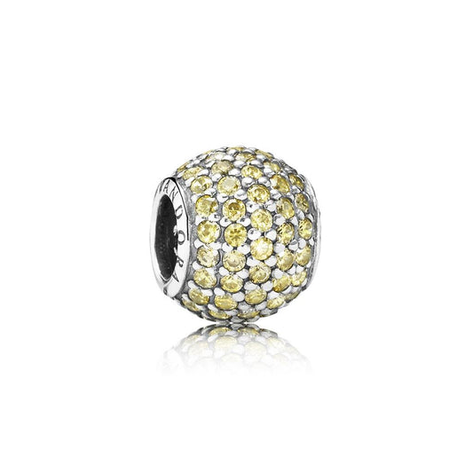 Pave lights, fancy golden colored CZ