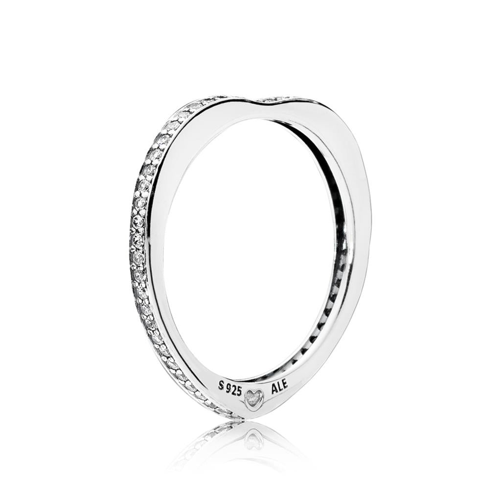 Sparkling Arcs of Love, Clear CZ