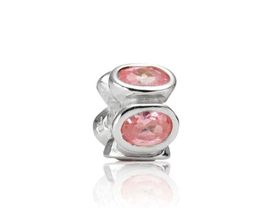 oval lights, pink CZ