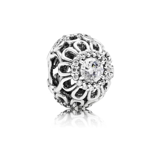 floral brilliance, clear CZ