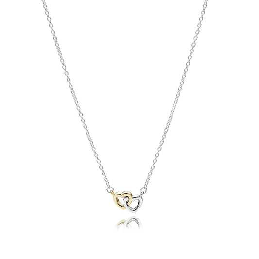 Interlocked Hearts Collier Necklace