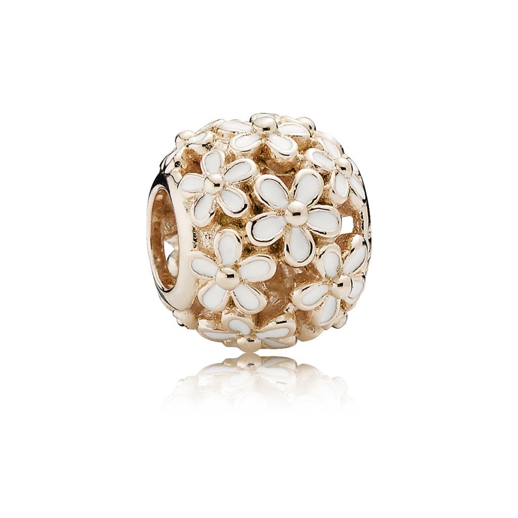 darling daisy meadow, white enamel