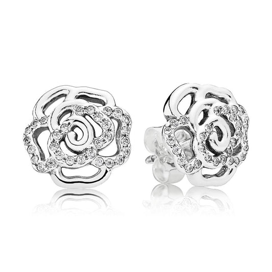 shimmering rose, clear CZ