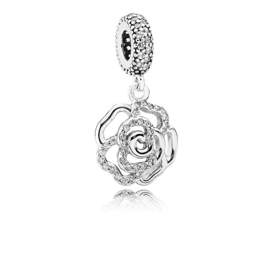 shimmering rose, clear CZ