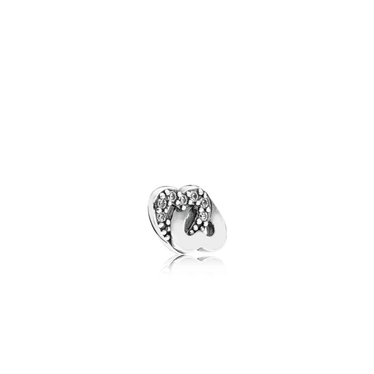 Interlocked hearts silver petite element