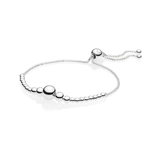 String of Beads Slider Bracelet