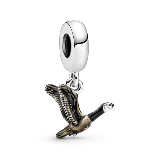 Canadian Goose & Maple Leaf Dangle Charm