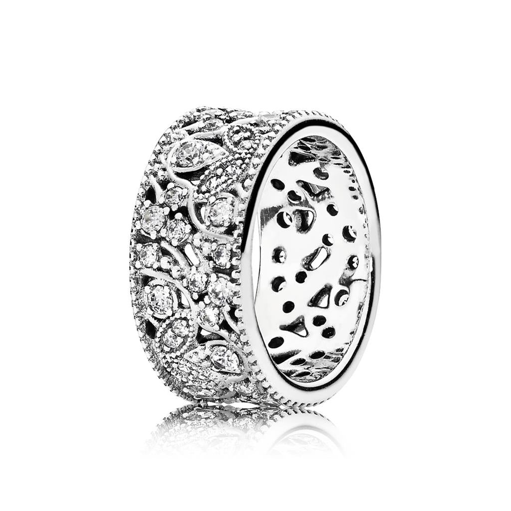 Shimmering Leaves, Clear CZ