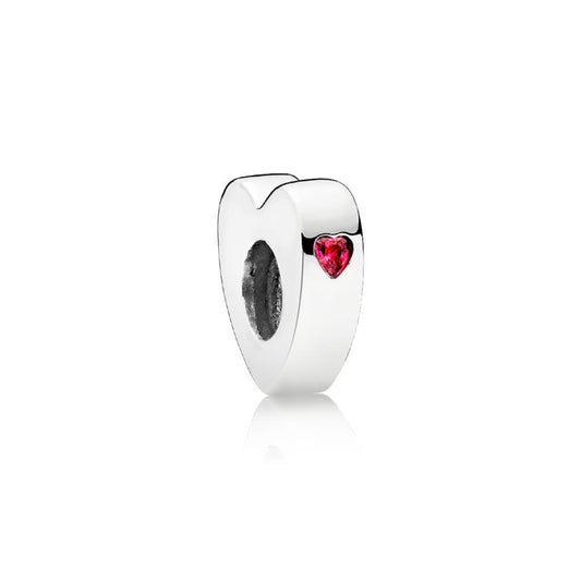 Two Hearts, Red CZ