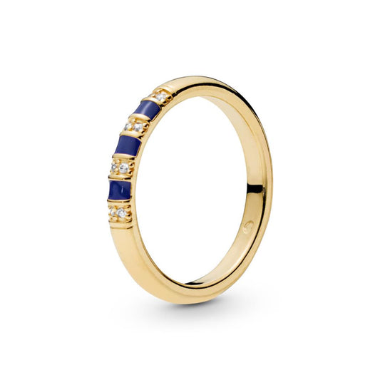 Exotic Stones & Stripes, Blue Enamel & C