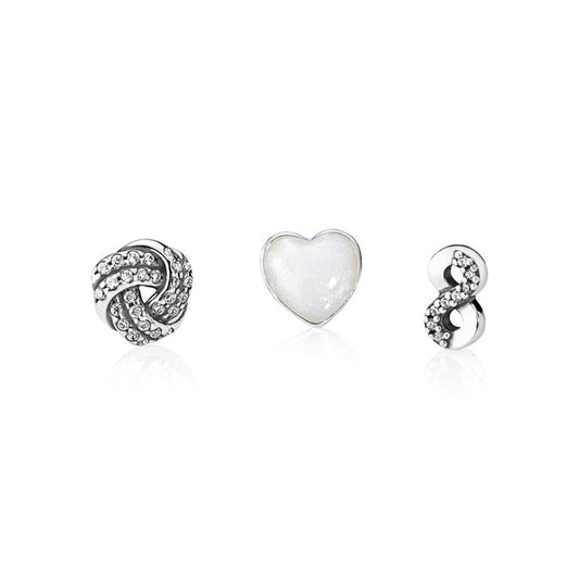 Infinite Love Petites, Silver Enamel & C