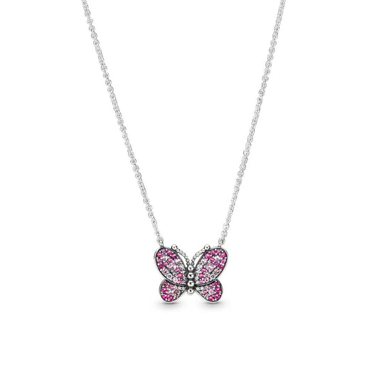 Dazzling Pink Butterfly,Pink Crystals &