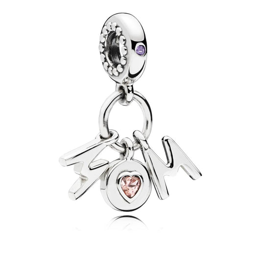 Mom Letters  Dangle Charm