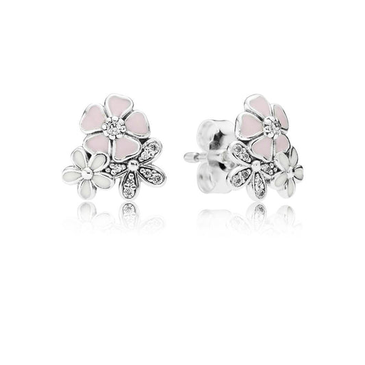 Poetic Blooms, Mixed Enamels & Clear CZ