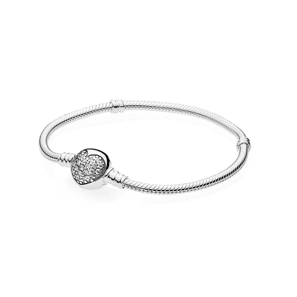 Pandora Moments Sparkling Heart Clasp Sn