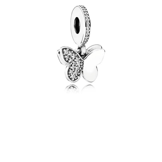 Fluttering Butterflies, Clear CZ